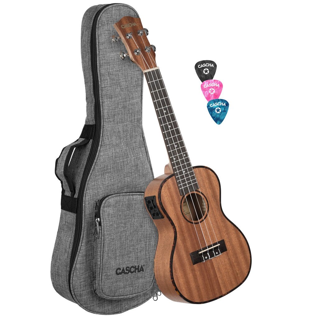 Elektroakustinen konserttiukulele Cascha HH 2035E hinta ja tiedot | Kitarat | hobbyhall.fi