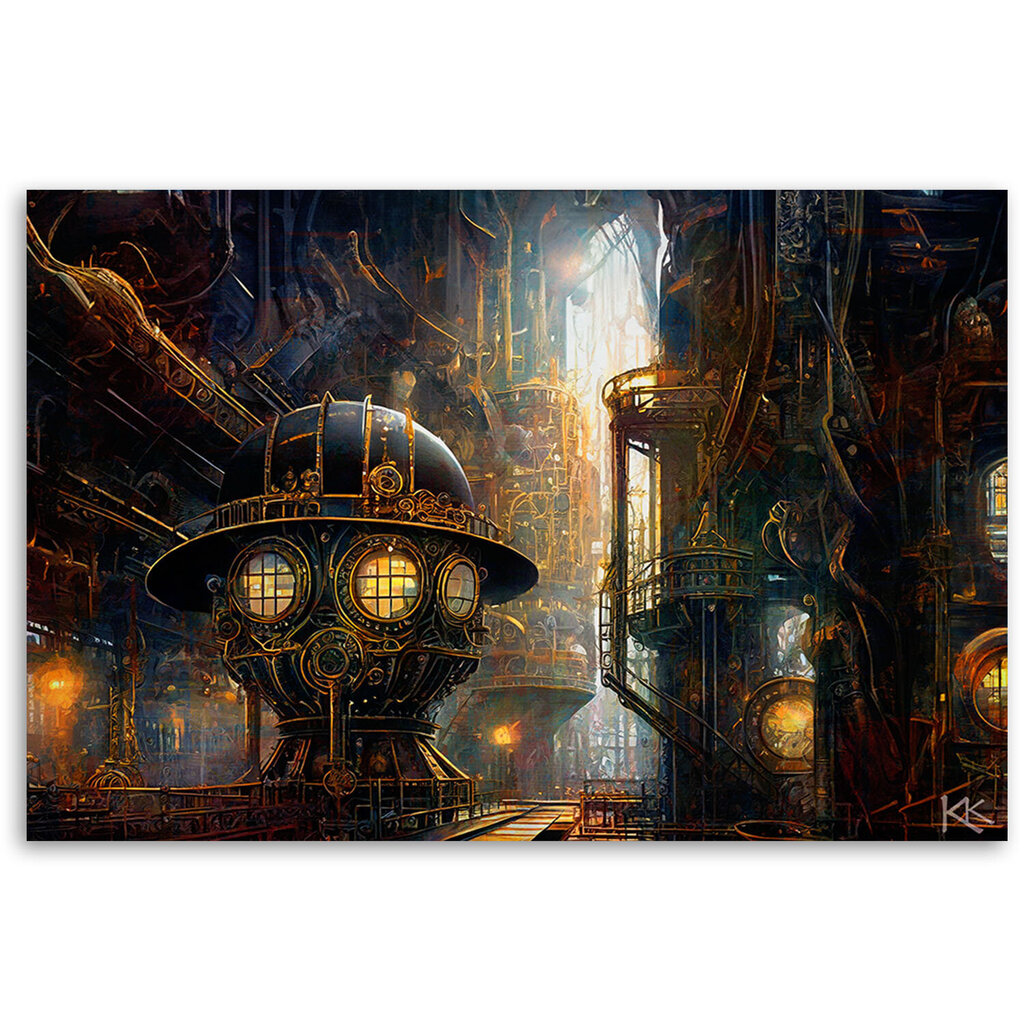 Kuva, Steampunk abstraktio hinta ja tiedot | Taulut | hobbyhall.fi