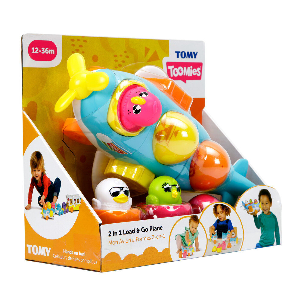 Tomy TOOMIES lentokone munien kanssa 2in1 E73147 hinta ja tiedot | Poikien lelut | hobbyhall.fi