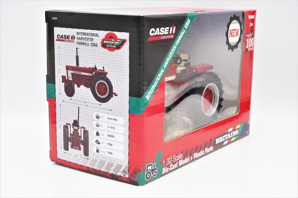 Tomy Britains -traktori Case IH 1066 43294 hinta ja tiedot | Poikien lelut | hobbyhall.fi