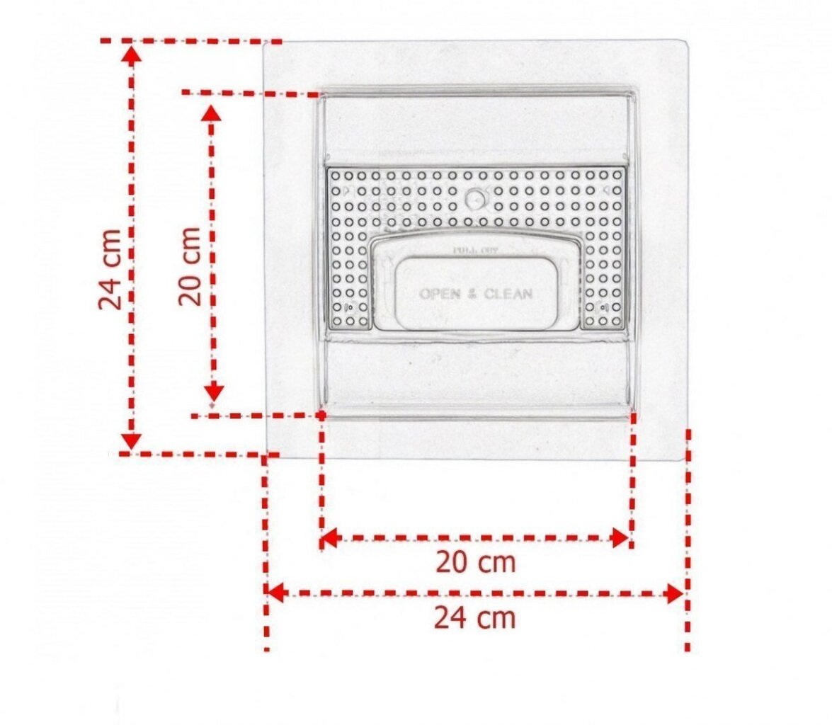 Lattiakaivo 20x20 cm hinta ja tiedot | Lattiakaivot | hobbyhall.fi