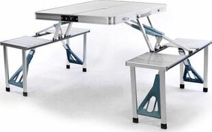Alumiininen retkipöytä puutarhapöytä, kokoontaitettava, 131x82x66 cm. hinta ja tiedot | Retkeilyvarusteet | hobbyhall.fi