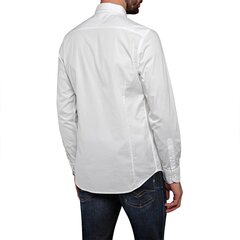 Replay miesten pitkähihainen paita M4028-80279A valkoinen M4028-80279A-L hinta ja tiedot | Miesten kauluspaidat | hobbyhall.fi