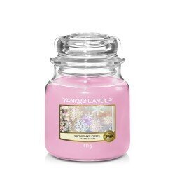 Yankee Candle tuoksukynttilä Snowflake Kisses 411 g hinta ja tiedot | Kynttilät ja kynttilänjalat | hobbyhall.fi