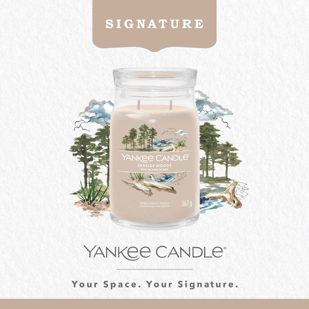 Yankee Candle tuoksukynttilä Seaside Woods 567 g hinta ja tiedot | Kynttilät ja kynttilänjalat | hobbyhall.fi