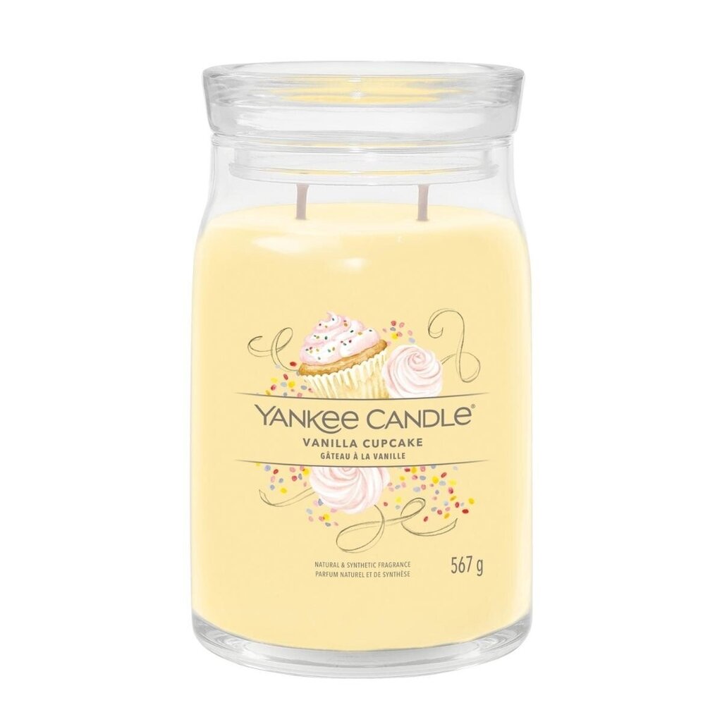 Yankee Candle tuoksukynttilä Vanilla Cupcake 567 g hinta ja tiedot | Kynttilät ja kynttilänjalat | hobbyhall.fi