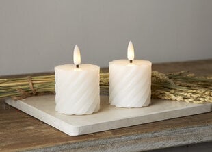 LED-kynttilät Flamme Swirl 2 kpl hinta ja tiedot | Kynttilät ja kynttilänjalat | hobbyhall.fi