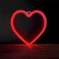 LED Neon lamp HEART red battery/USB hinta ja tiedot | Upotettavat valaisimet ja LED-valaisimet | hobbyhall.fi