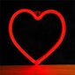 LED Neon lamp HEART red battery/USB hinta ja tiedot | Upotettavat valaisimet ja LED-valaisimet | hobbyhall.fi