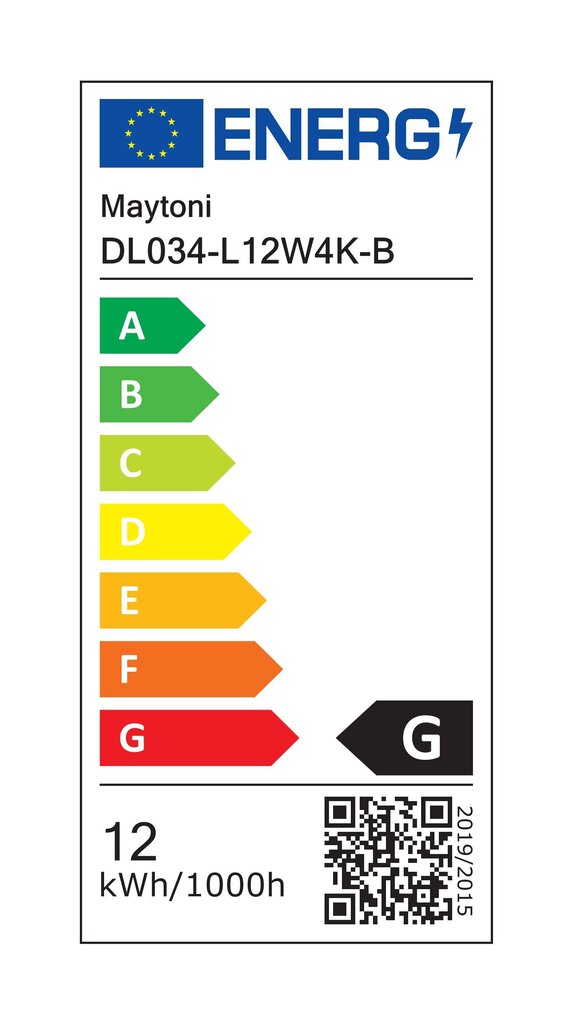 Maytoni Technical Downlight Zoom DL034-L12W4K-B Musta hinta ja tiedot | Upotettavat valaisimet ja LED-valaisimet | hobbyhall.fi