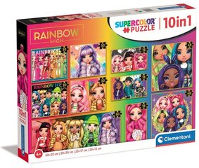 Clementoni palapeli 10in1 Rainbow High 20273 hinta ja tiedot | Palapelit | hobbyhall.fi