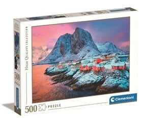 Clementoni palapeli 500 HQ Hamnoy Village 35144 hinta ja tiedot | Palapelit | hobbyhall.fi