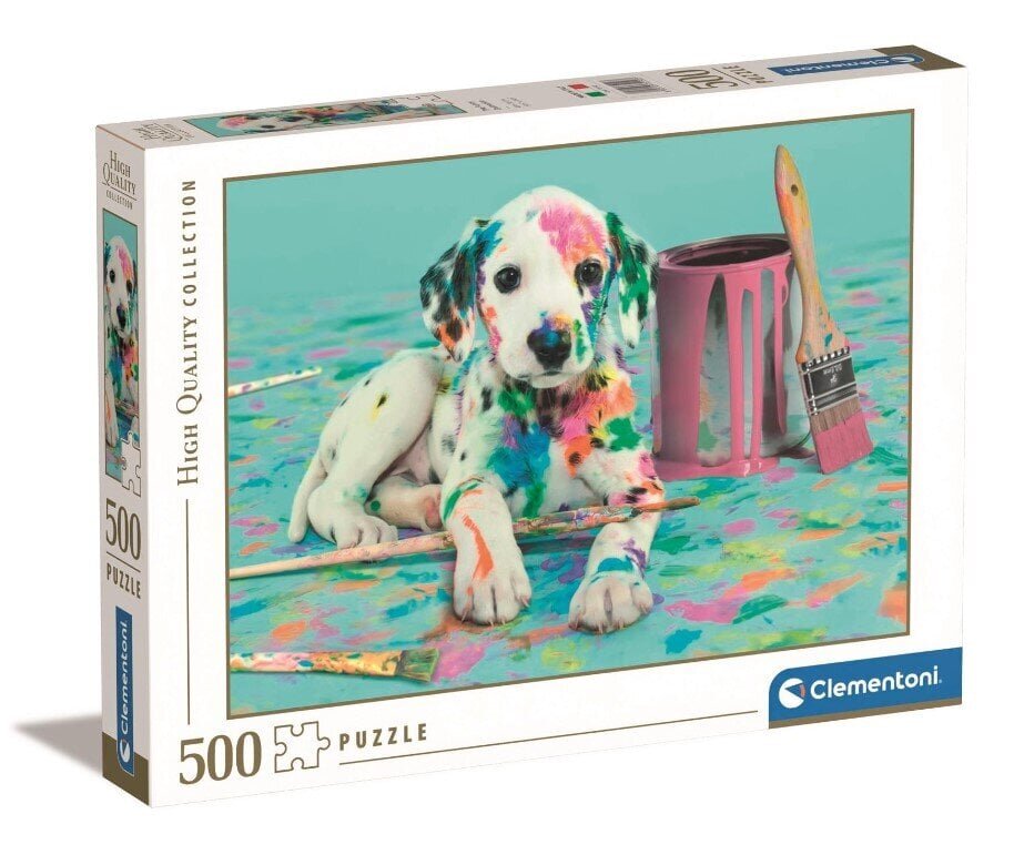 Clementoni palapeli 500 HQC Funny Dalmatian 35150 hinta ja tiedot | Palapelit | hobbyhall.fi