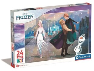 Clementoni palapeli 24 maxi SuperKolor Frozen2 24242 hinta ja tiedot | Palapelit | hobbyhall.fi