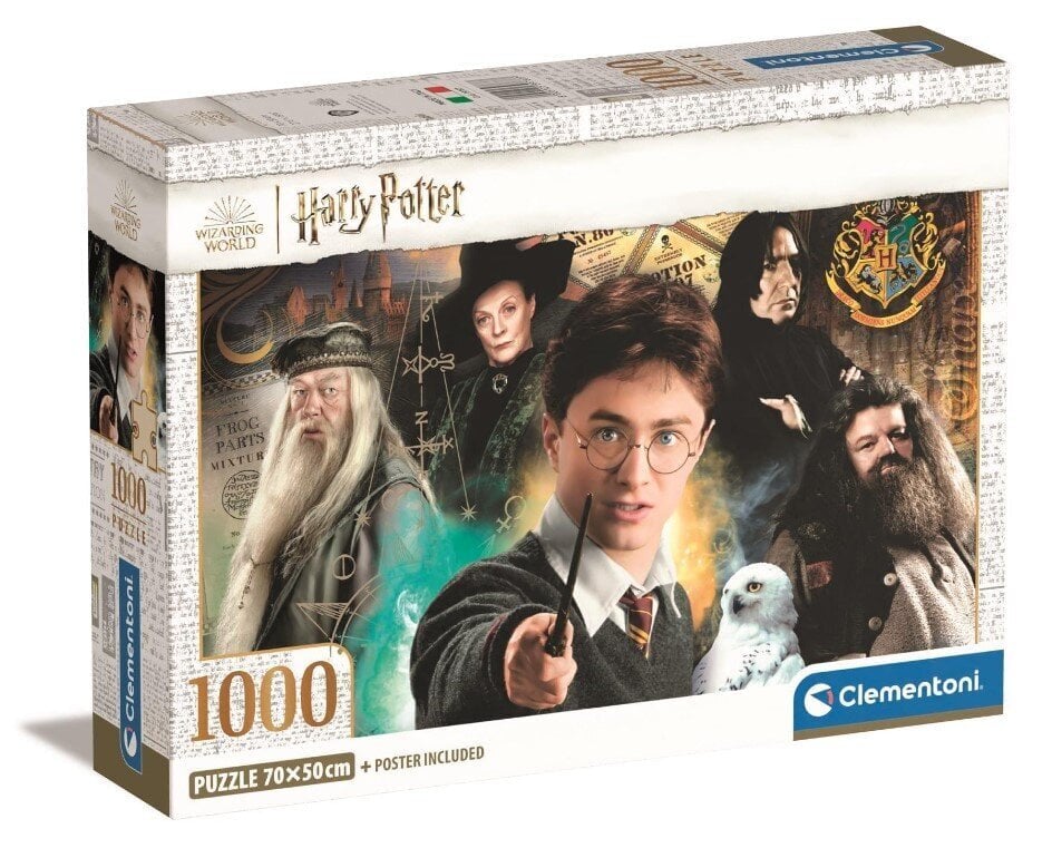 Clementoni palapeli 1000 Compact Harry Potter 39787 hinta ja tiedot | Palapelit | hobbyhall.fi