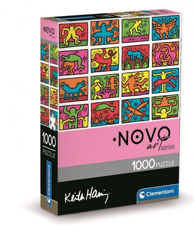 Clementoni palapeli 1000 Compact ArtColl Keith Haring 39755 hinta ja tiedot | Palapelit | hobbyhall.fi