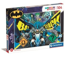 Clementoni palapeli 104 SuperKolor Batman 27174 hinta ja tiedot | Palapelit | hobbyhall.fi