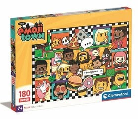 Clementoni palapeli 180 SuperKolor Emoji Town 29066 hinta ja tiedot | Palapelit | hobbyhall.fi