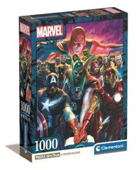 Clementoni palapeli 1000 Compact Marvel The Avengers 39915 hinta ja tiedot | Palapelit | hobbyhall.fi