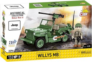 Cobi HC WWII Willys MB & M2 Gun 150kl 2296 hinta ja tiedot | LEGOT ja rakennuslelut | hobbyhall.fi