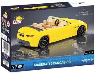 Cobi MASERATI 2024 GranCabrio 102kl 24504 hinta ja tiedot | LEGOT ja rakennuslelut | hobbyhall.fi