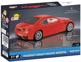 Cobi MASERATI 2024 GranTurismo Modena 97kl 24505 hinta ja tiedot | LEGOT ja rakennuslelut | hobbyhall.fi