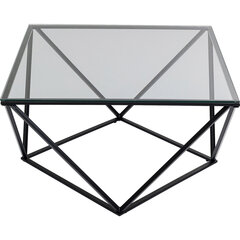 Sohvapöytä Cristallo Black 80x80cm hinta ja tiedot | Sohvapöydät | hobbyhall.fi