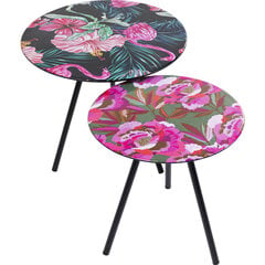 Sivupöytä Flamingo Flower, 2:n osan setti hinta ja tiedot | Sohvapöydät | hobbyhall.fi