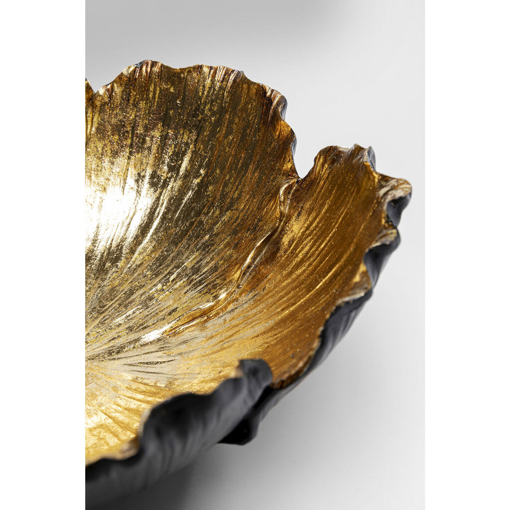 Deco Kulho Flower Bloom Black Gold Ø25cm hinta ja tiedot | Kynttilät ja kynttilänjalat | hobbyhall.fi