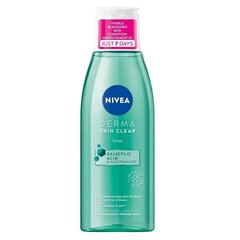 Kasvovesi Nivea Derma Skin Clear, 200 ml hinta ja tiedot | Kasvojen puhdistusaineet | hobbyhall.fi