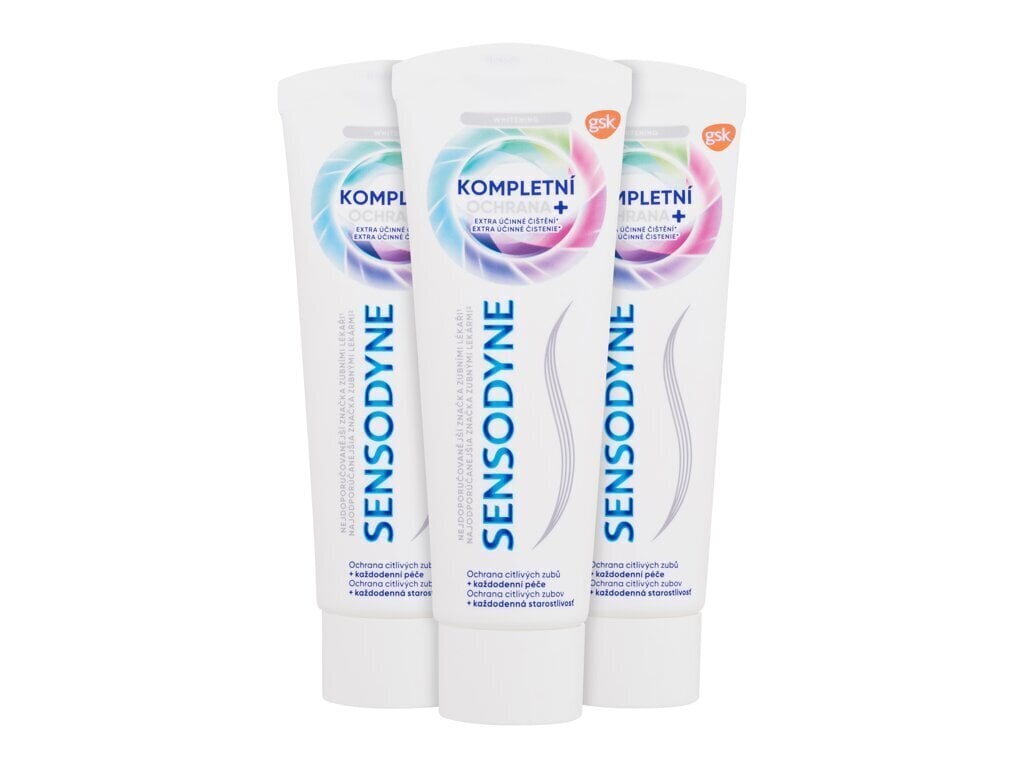 Hammastahna Sensodyne Complete Protection, 3x75 ml hinta ja tiedot | Suuhygienia | hobbyhall.fi