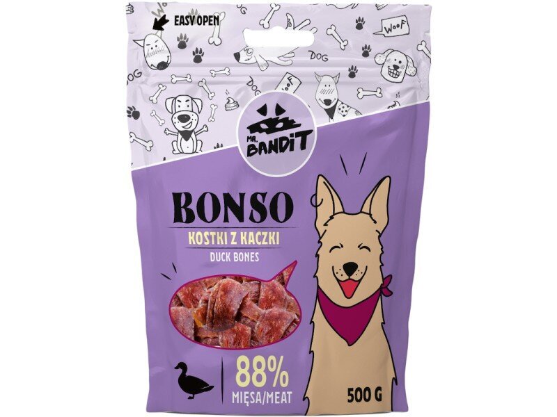 Mr. Bandit Bonso ankan luut, 500 g hinta ja tiedot | Koiran herkut | hobbyhall.fi