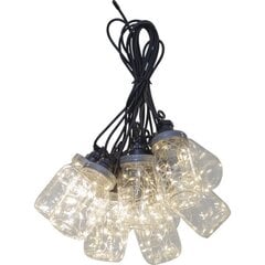 Lamppusarja musta 10x10 LED 2.1W 450cm Sirkuspullo 476-82 hinta ja tiedot | Jouluvalot | hobbyhall.fi