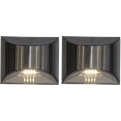 LED ulkovalot aurinkokennolla 2 kpl. 0,18W 10x8cm Wally 481-75 hinta ja tiedot | Puutarha- ja ulkovalot | hobbyhall.fi