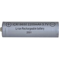 Ladattava akku 1 kpl. 18650 3.7V 2200mah Li-ion 478-05 hinta ja tiedot | Paristot | hobbyhall.fi