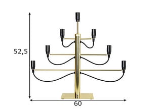 Metallinen kynttilänjalka E14 60x52,5cm Milano 142-10 hinta ja tiedot | Joulukoristeet | hobbyhall.fi