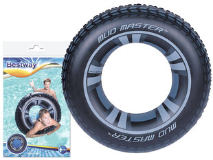 Bestway Puhallettava uimarengas Tyre 91cm hinta ja tiedot | Puhallettavat vesilelut ja uima-asusteet | hobbyhall.fi