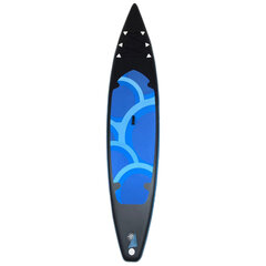 SUP-lauta melalla, Omimar, musta/sininen, 380x79x15 cm hinta ja tiedot | SUP-laudat | hobbyhall.fi