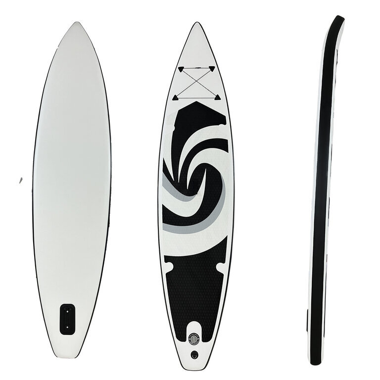 SUP-lauta melalla, Omimar, musta/sininen, 380x79x15 cm hinta ja tiedot | SUP-laudat | hobbyhall.fi