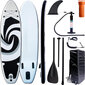 SUP-lauta melalla, Omimar, musta/sininen, 380x79x15 cm hinta ja tiedot | SUP-laudat | hobbyhall.fi