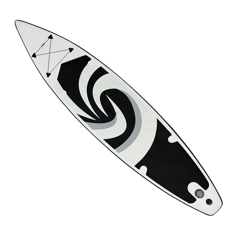 SUP-lauta melalla, Omimar, musta/sininen, 380x79x15 cm hinta ja tiedot | SUP-laudat | hobbyhall.fi