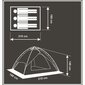 Kolminkertainen teltta, 210x180x140cm sininen hinta ja tiedot | Teltat | hobbyhall.fi