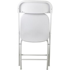 Kokoontaitettavat tuolit, 2 kpl, 50x46x80 cm valkoinen hinta ja tiedot | Puutarhatuolit | hobbyhall.fi