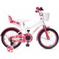 Lasten polkupyörä, enero queen, valkoinen ja vaaleanpunainen hinta ja tiedot | Potkupyörät | hobbyhall.fi