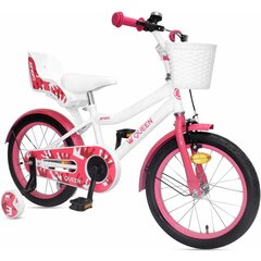 Lasten polkupyörä, enero queen, valkoinen ja vaaleanpunainen hinta ja tiedot | Potkupyörät | hobbyhall.fi