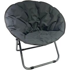 Puutarhan nojatuoli, 82x68x79cm, tummanharmaa hinta ja tiedot | Puutarhatuolit | hobbyhall.fi