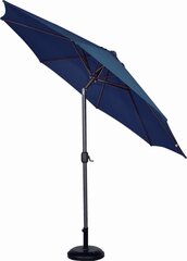 Puutarhasateenvarjo ilman jalustaa, 300 cm, tummansininen hinta ja tiedot | Aurinkovarjot ja markiisit | hobbyhall.fi
