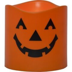 LED muovinen kynttilä paristoilla oranssi C 0,03W 15x15cm Halloween 062-77 hinta ja tiedot | Kynttilät ja kynttilänjalat | hobbyhall.fi