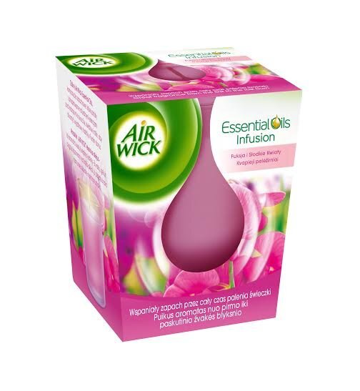 Tuoksukynttilä AirWick Essent'Oil Inf Summer Sweet Pea 105 g hinta ja tiedot | Kynttilät ja kynttilänjalat | hobbyhall.fi