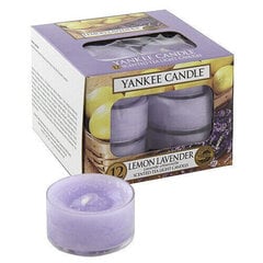 Yankee Candle Lemon Lavender (lemon with lavender) - Aromatic tea candles (12 pcs) 9.8g hinta ja tiedot | Kynttilät ja kynttilänjalat | hobbyhall.fi